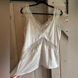 DO+BE Cream Lace Trim Camisole
